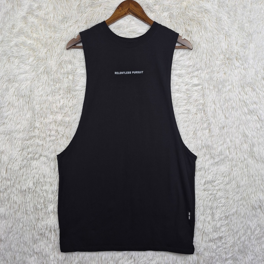 ASRV Relentless Pursuit Black Muscle Tank Top Mens Large DSG-0484 Gym Shirt